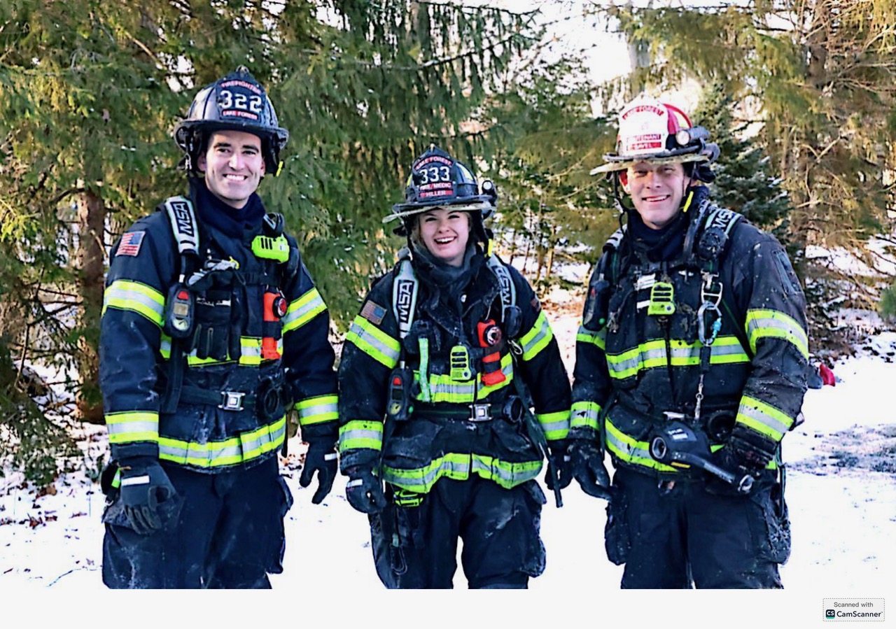 Samantha Hiller as a Firefighter